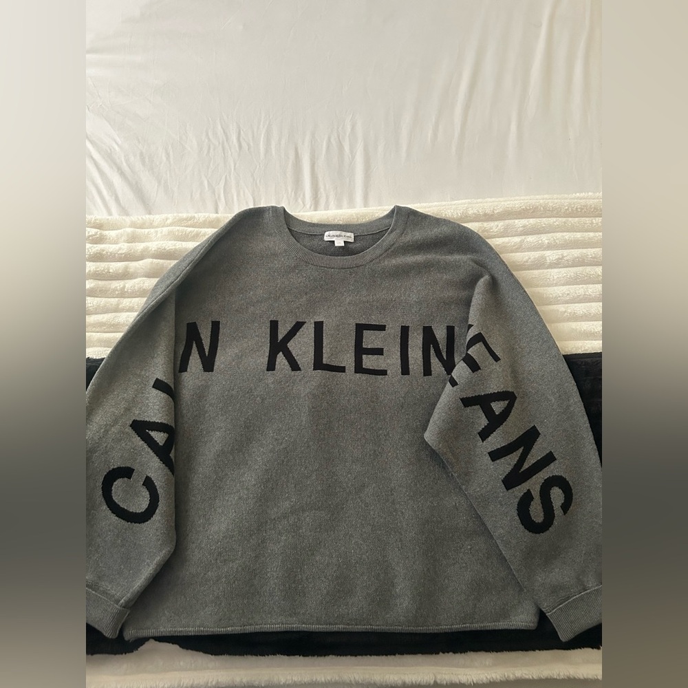 Calvin Klein Charcoal Crewneck Sweater